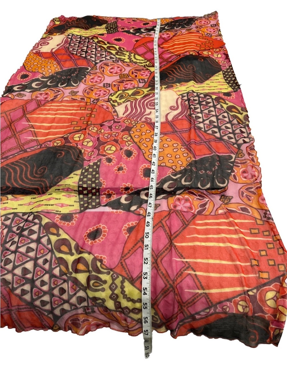 GARELLA One Size Sheer Boho Shawl/wrap Colorful Great Condition - Picture 5 of 8
